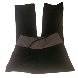 The Girls Black Leggings With Grey Waist S